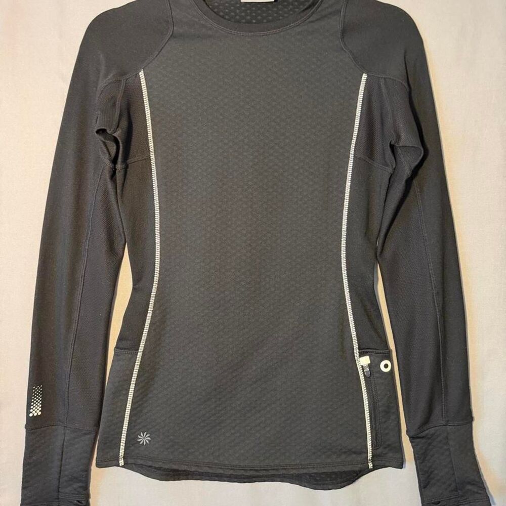 Athleta Women's Black and Grey Top